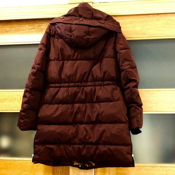 LAUNDRY BY SHELLI SEGAL~Womens Fitted Puffer Coat 3/4 Length Plum Purple SZ MED - Picture 5 of 6